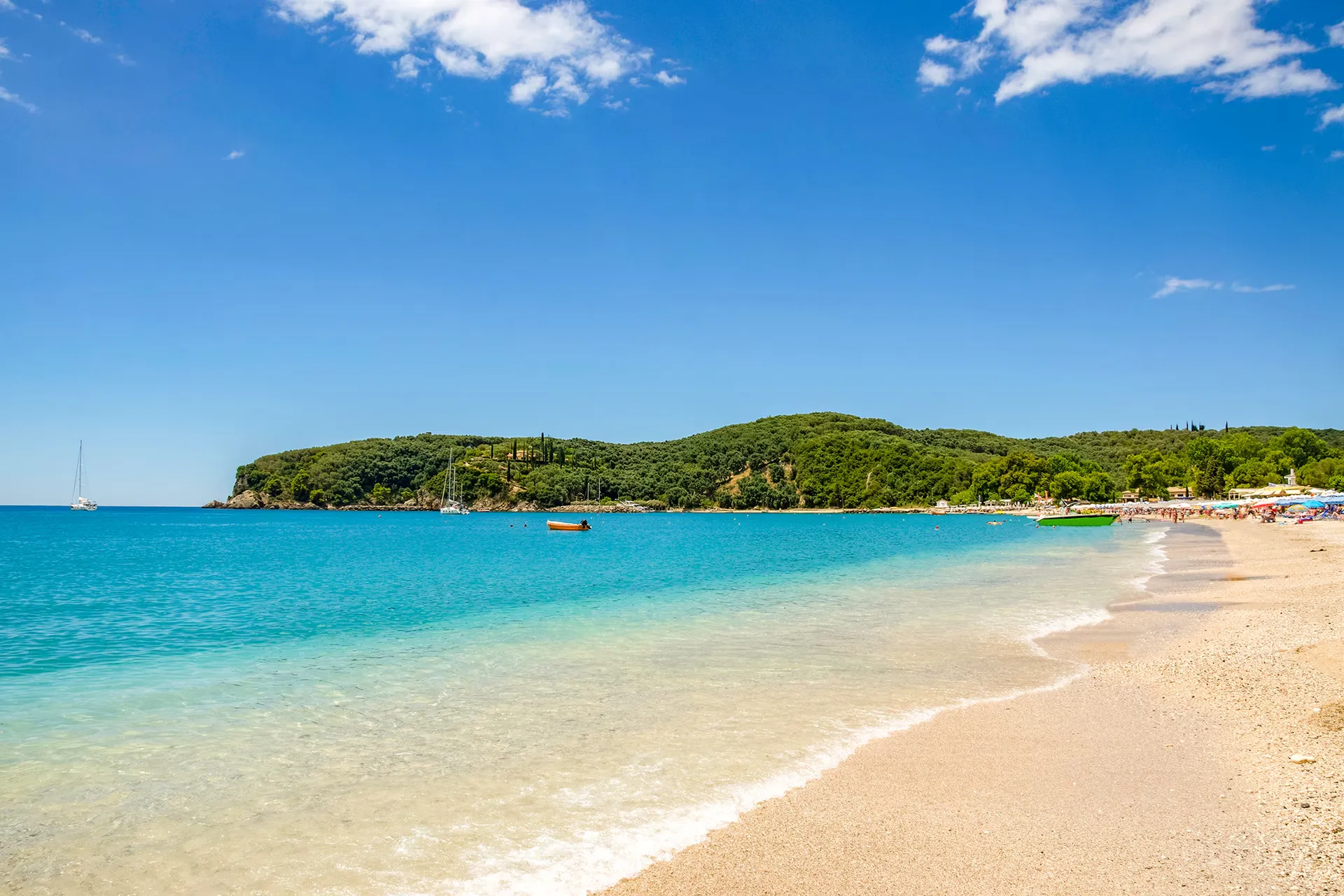 Valtos Beach near Parga and GoldenEye Villas